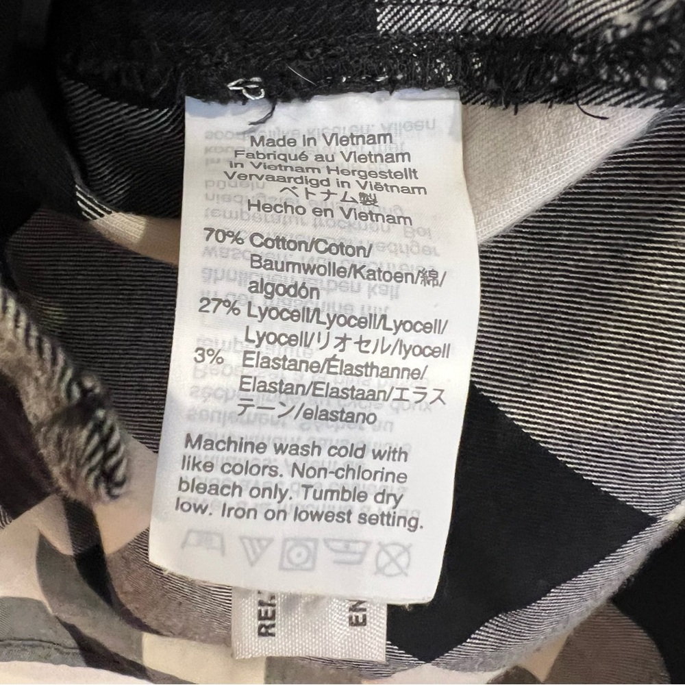 Madewell Shirt Jacket Womens Large Black White Buffalo Check Oversized Classic - Picture 8 of 12